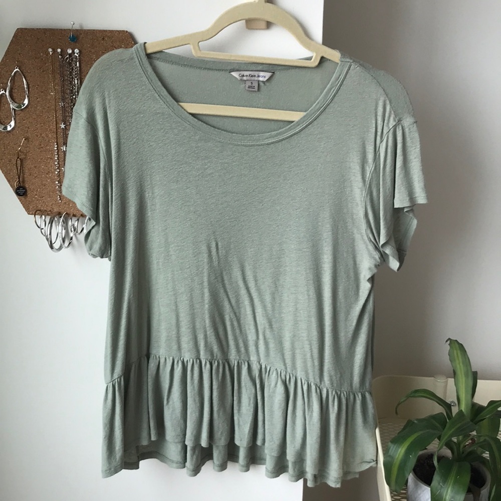 Calvin Klein peplum shirt